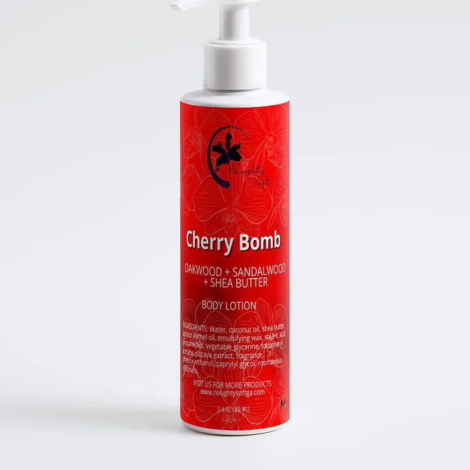Naughty Soft Cherry Bomb Shea Butter Body Lotion