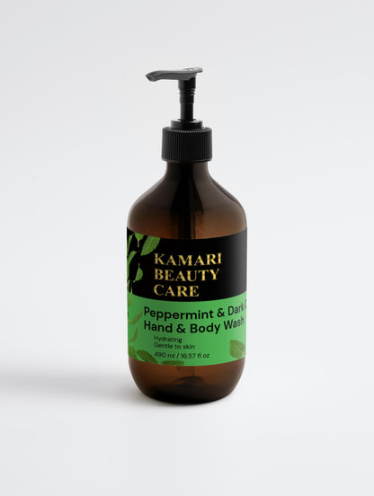 Peppermint & Dark Cedar , Hand & Body Wash